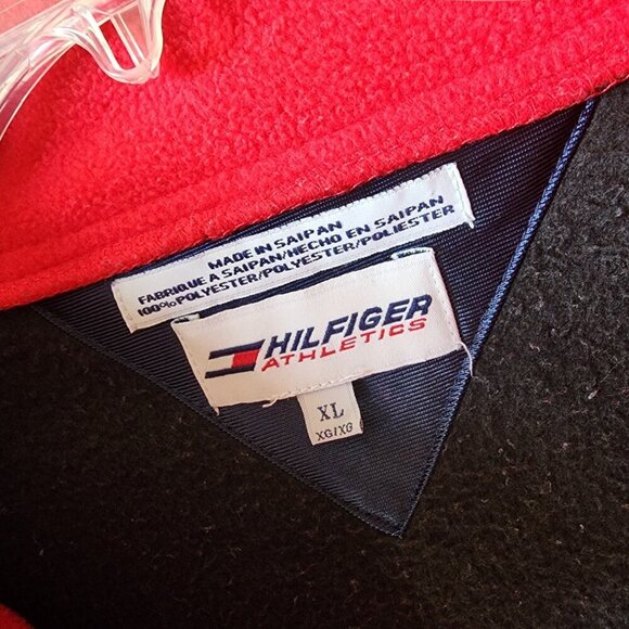 Hilfiger Athletics Men’s XL Black Long Sleeve Black 1/4 Zip Fleece Pullover - Picture 8 of 11